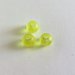 20 Perle di vetro opaco YELLOW 6 mm PRL105