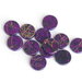 10 Perle variegate COIN PURPLE PRL112