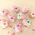 OFFERTA BOMBONIERE - matrimonio - nascita battesimo -CIAMBELLE DONUTS  con rosa    - fimo confetti porta confetti