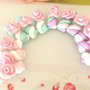 OFFERTA BOMBONIERE - matrimonio - nascita battesimo - MASHMALLOWS  con rosa    - fimo confetti porta confetti