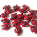 6 Perle ACRILICO Tartaruga rosso PRL126
