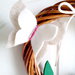 Ghirlanda rose handmade  feltro fuori porta natale regalo misshobby.com doni e bomboniere pannolenci fiori