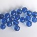 10 Perle sfaccettate blu 10 mm PRL161