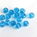 10 Perle sfaccettate azzurro 10 mm PRL162