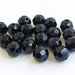 10 Perle sfaccettate 8 mm CRYSTAL nero PRL176
