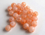 20 Perle di vetro ROSA 6 mm PRL204