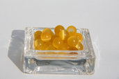 10 Perle vetro giallo PRL208