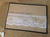 Guest book shabby country chic - piccolo