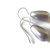 Orecchini argento 925 pendenti con perla a goccia color mauve
