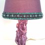 Lampada vintage vaso indiano viola bollywood etnico boho chic