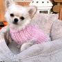 Taglia XXS Elegante cappotto per chihuahua romantico maglione per chihuahua per cuccioli, chihuahua e piccoli cani Maglione rosa per Chihuahua fatto a mano 