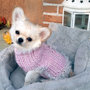 Taglia XS Romantico ed elegante maglione per chihuahua per cuccioli, chihuahua e piccoli cani Cappotto rosa per chihuahua Maglione rosa per Chihuahua fatto a mano Taglia XS