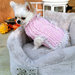 Taglia S maglione per chihuahua cappotto per cuccioli chihuahua e piccoli cani Romantico ed elegante Cappotto rosa per chihuahua fatto a mano