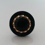 anello con bottone vintage nero e oro