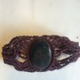  Bracciale Macrame con Ossidiana