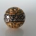 anello con bottone vintage argento e oro