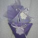 Bustina origami porta riso o confetti in carta cotone lavanda per matrimoni, Battesimi, comunioni