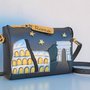 Borsa Vera Pelle "Roma". Modello Hannah Small