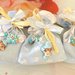 BOMBONIERA DELUXE - battesimo nascita - fimo - porta confetti sacchetti portachiavi FOLLETTO mod. 3 