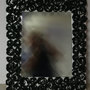 Specchio floreale "REGINA NERA" 65x50 cm