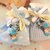 BOMBONIERA DELUXE - battesimo nascita - fimo - porta confetti sacchetti portachiavi FOLLETTO mod. 7