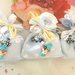 BOMBONIERA DELUXE - battesimo nascita - fimo - porta confetti sacchetti portachiavi FOLLETTO mod. 8 