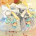 BOMBONIERA DELUXE - battesimo nascita - fimo - porta confetti sacchetti portachiavi FOLLETTO mod. 10