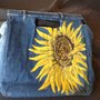 Borsa jeans girasole