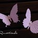Farfalle di cartoncino colorato in rilievo by Romanticards