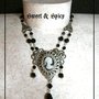 THE BALLET CAMMEO NECKLACE-COLLANA CON CAMMEO E CRISTALLI