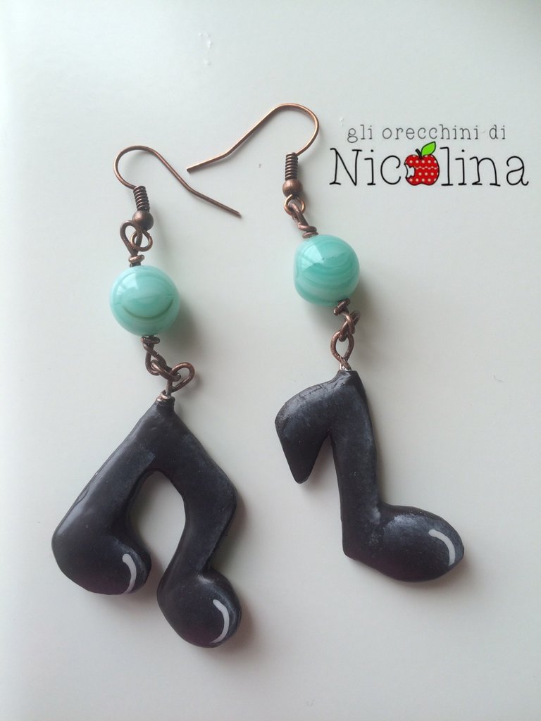 Orecchini pendenti con VIOLINO in Argento 925 - musica - strumenti
