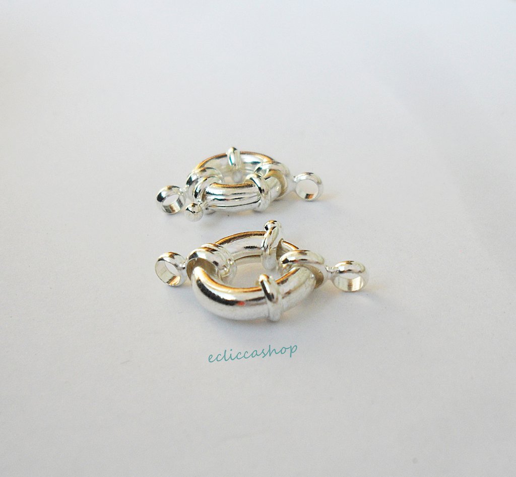 CHIUSURE DI ARGENTO 925 MOSCHETTONE 5X11-7X15mm (5.PZ) | Sara Jewelry - Foto 8