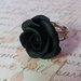 ANELLO ROSA NERA IN FIMO