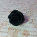 ANELLO ROSA NERA IN FIMO