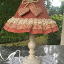 LAMPADA ROMANTIC SHABBY CON PIZZO