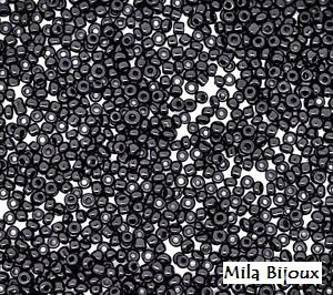 perline nere 2 mm 10gr - Materiali - Bigiotteria - di Mila Bijoux