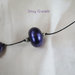 Collana con perle viola e argento