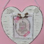 Cuore shabby da appendere 