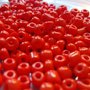 perline rosso chiaro 4 mm 200 pz