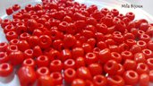 perline rosso chiaro 4 mm 200 pz