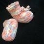 Scarpette e cappellino per neonata