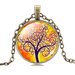 collana cabochon albero della vita vintage buddha yoga chakra new age fashion