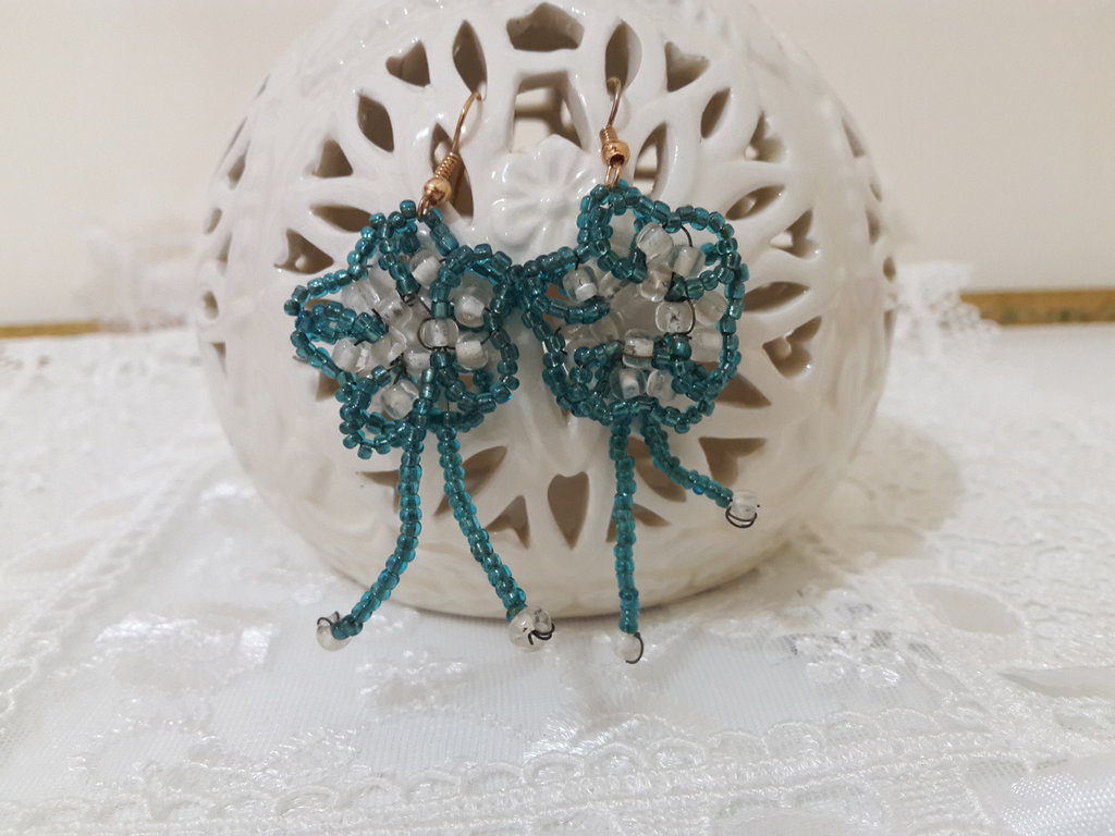 Orecchini Donna Argento Fiore E Perline – Gioielli Minimalisti A Cerchio, Clip Cartilagine