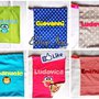 Sacca asilo sacchetto scuola materna personalizzabile con nome bimbo bimba azzurro rosa vari colori