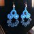 Orecchini soutache nero blu