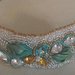 Bracciale morbido in seta e perline interamente realizzato a mano -  Soft beaded bracelet in silk entirely handmade