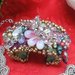 Bracciale rigido interamente decorato a mano con pietre e perle - Bangle entirely hand decorated with stonesand beads