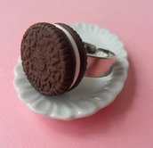 Oreo Cookie Ring - chocolate