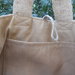  Grande borsa in tela juta riciclata da sacchi di caffè, idea regalo.