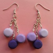 My favourite macarons - earrings: lilac passion